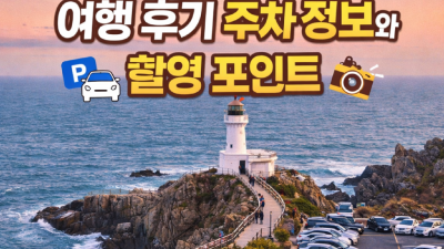 3월 경주 감포 송대말등대 여행 후기 주차 정보와 촬영 포인트