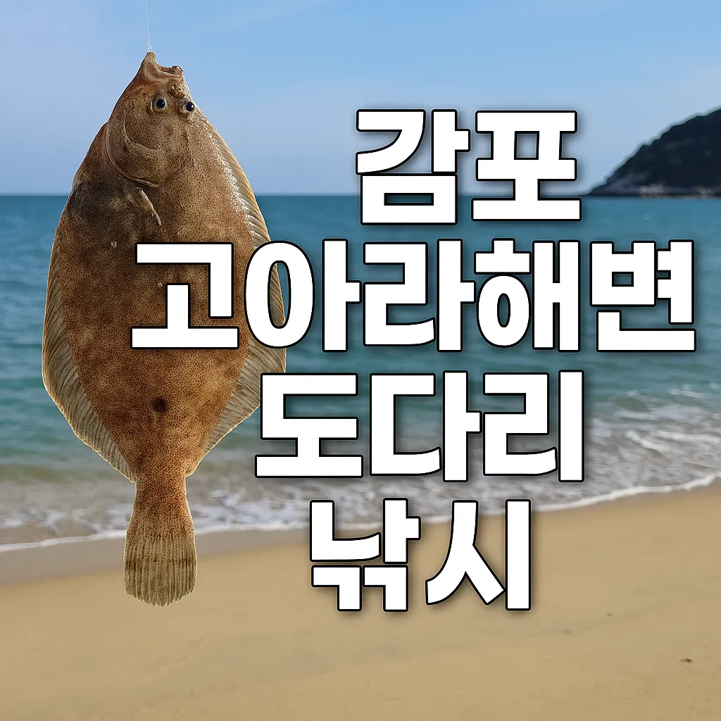 감포 고아라해변 도다리 낚시 방법