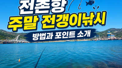 감포 전촌항 주말 전갱이낚시 방법과 포인트 소개